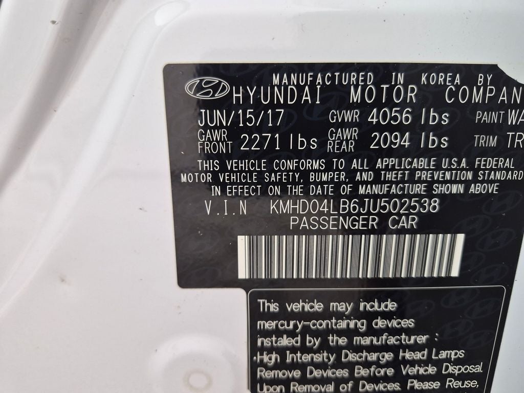 2018 Hyundai Elantra Sport