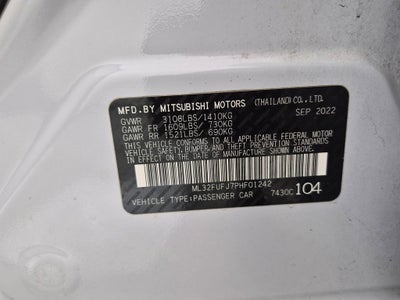 2023 Mitsubishi Mirage G4 LE