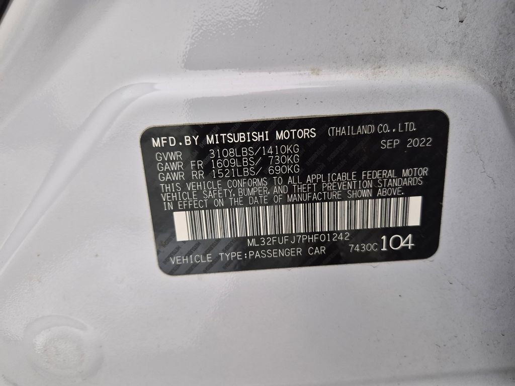 2023 Mitsubishi Mirage G4 LE