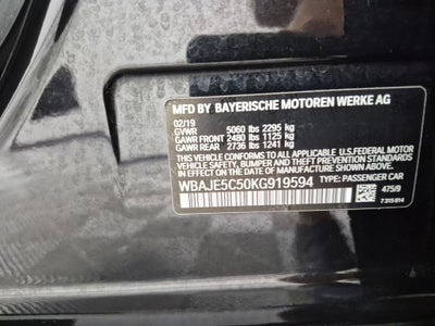 2019 BMW 540i 540i