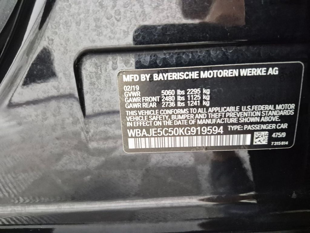 2019 BMW 540i 540i