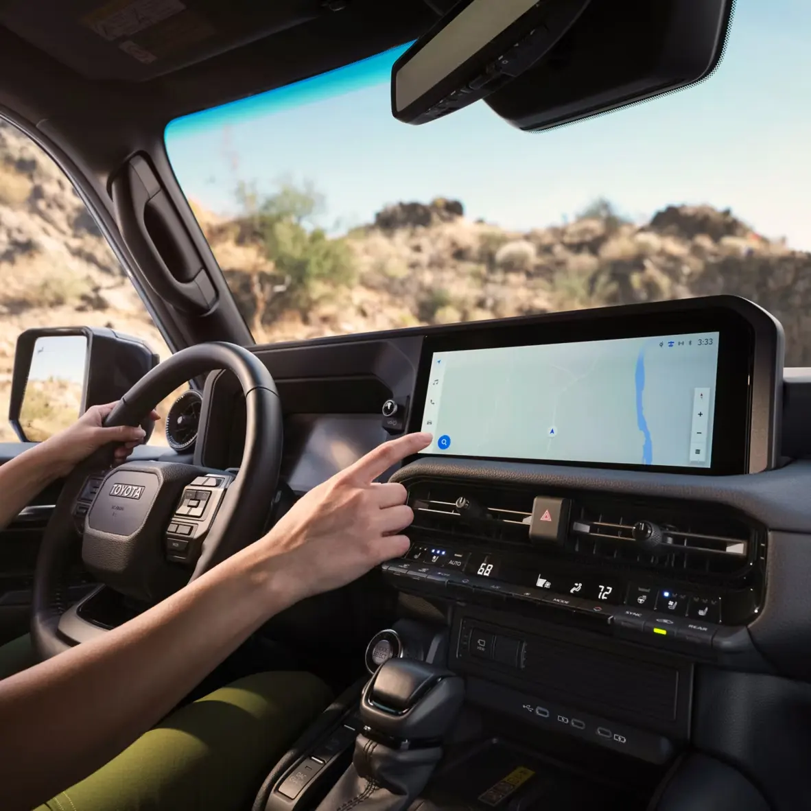 2026 Toyota Land Cruiser 12.3-inch multimedia touchscreen