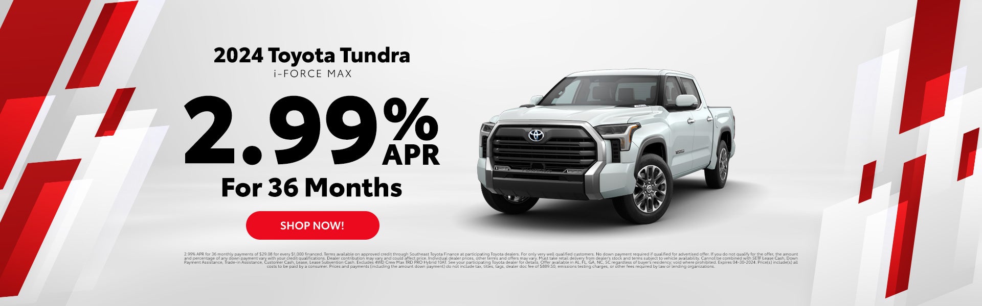 2024 Toyota Tundra Finance Offer